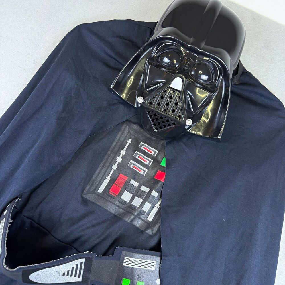 Star Wars Darth Vader Costume Kids Medium 8-10 Rubies Mask Cape Belt Halloween